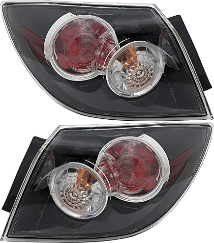 Amazon.com: MBBDGBMZ Tail Lights for Mazda 3 Hatchback 2004 2005